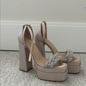 Azalea Wang Rhinestone pumps